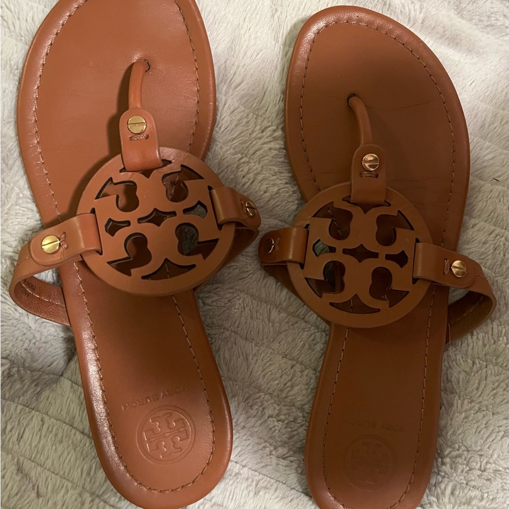 Tory Burch Tan Leather Sandals